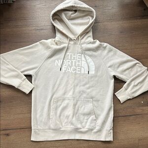 The North Face Beige Hoodie ! Large